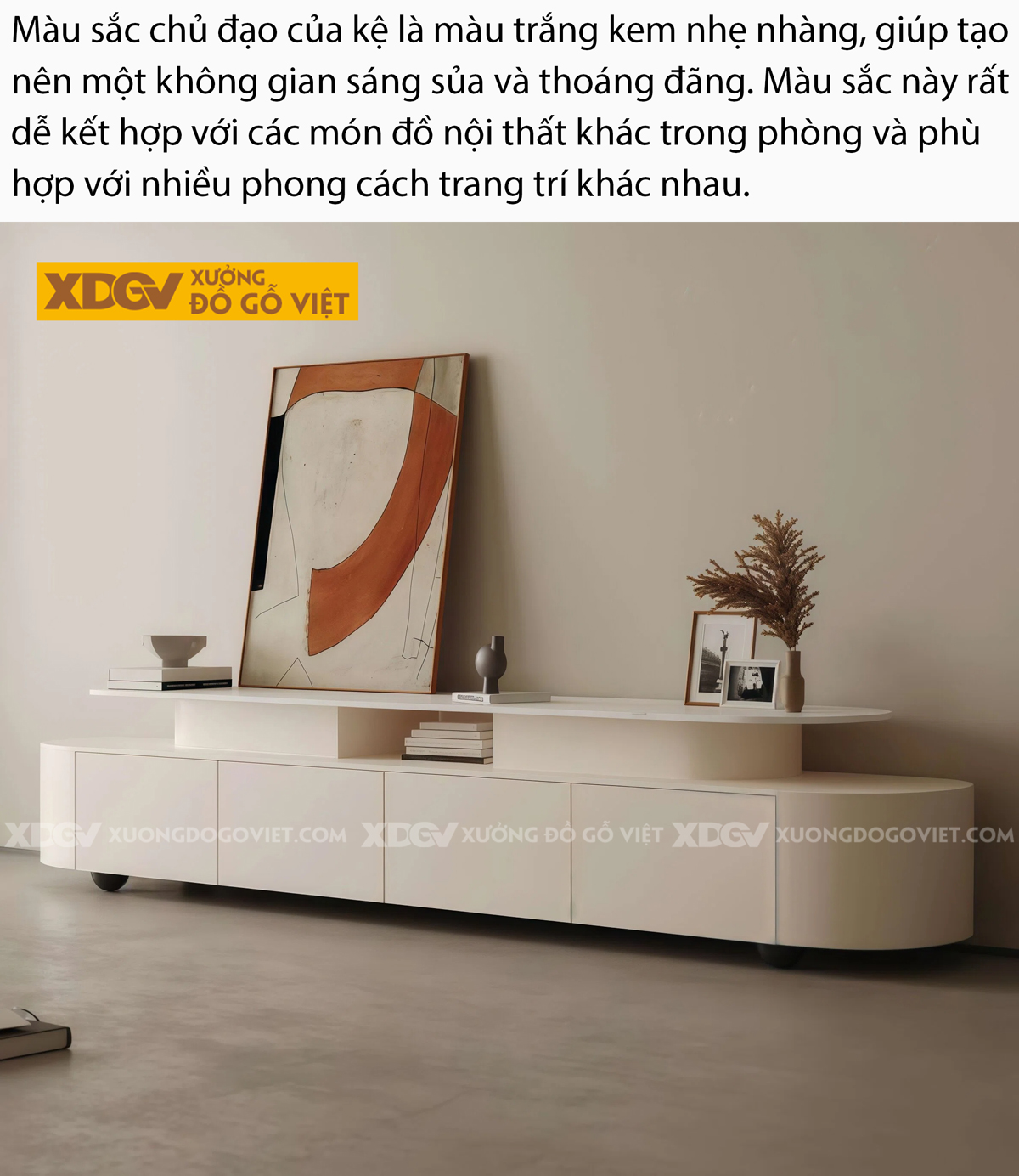 Mẫu Kệ Để Tivi Trưng Bày Gỗ Cao Su Thiết Kế 2 Tầng Độc Đáo