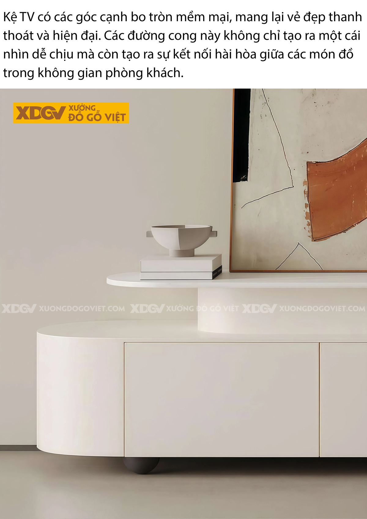 Mẫu Kệ Để Tivi Trưng Bày Gỗ Cao Su Thiết Kế 2 Tầng Độc Đáo