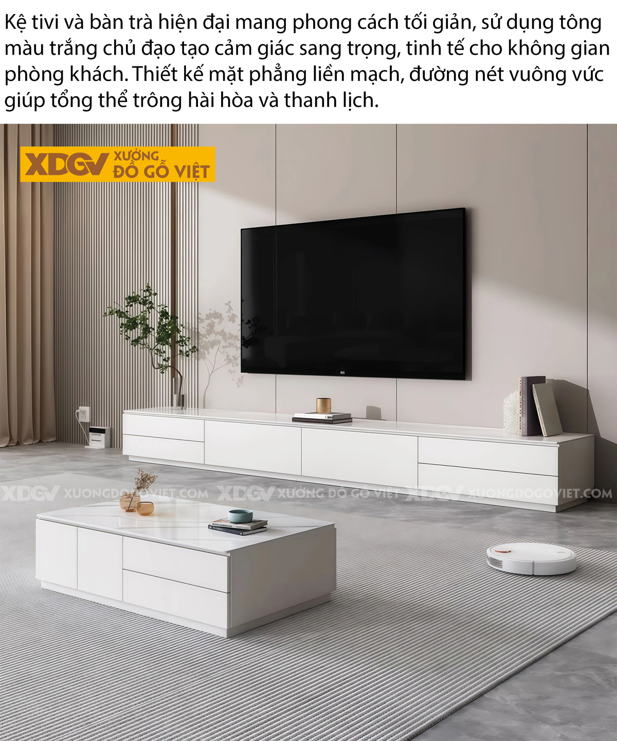 Mẫu Kệ Tivi Gỗ Công Nghiêp Thiết Kế Bố Cục Kéo Trượt Độc Đáo