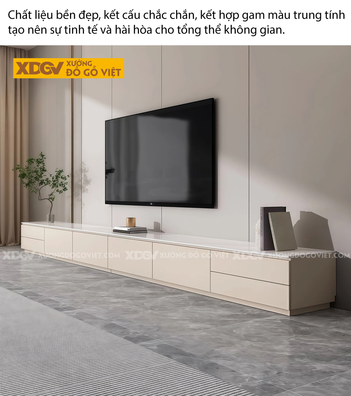 Mẫu Kệ Tivi Gỗ Công Nghiêp Thiết Kế Bố Cục Kéo Trượt Độc Đáo