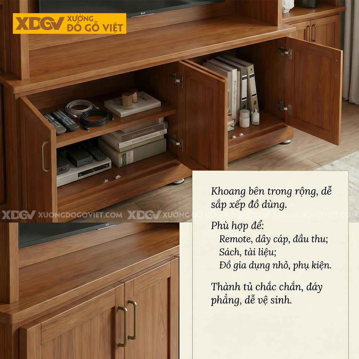 Mẫu Kệ Tivi Kèm Tủ Trưng Bày Gỗ Gõ Đỏ Phối Tủ Ngang Chân Kệ