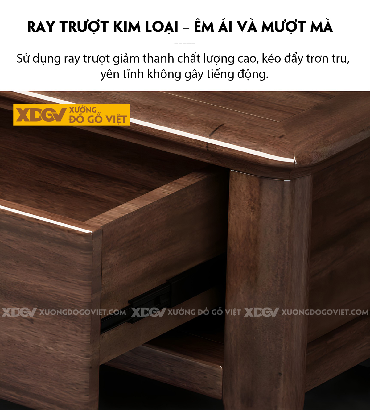 Mẫu Kệ Tivi Phòng Khách Gỗ Sồi Mỹ Màu Óc Chó Tay Âm Dưới