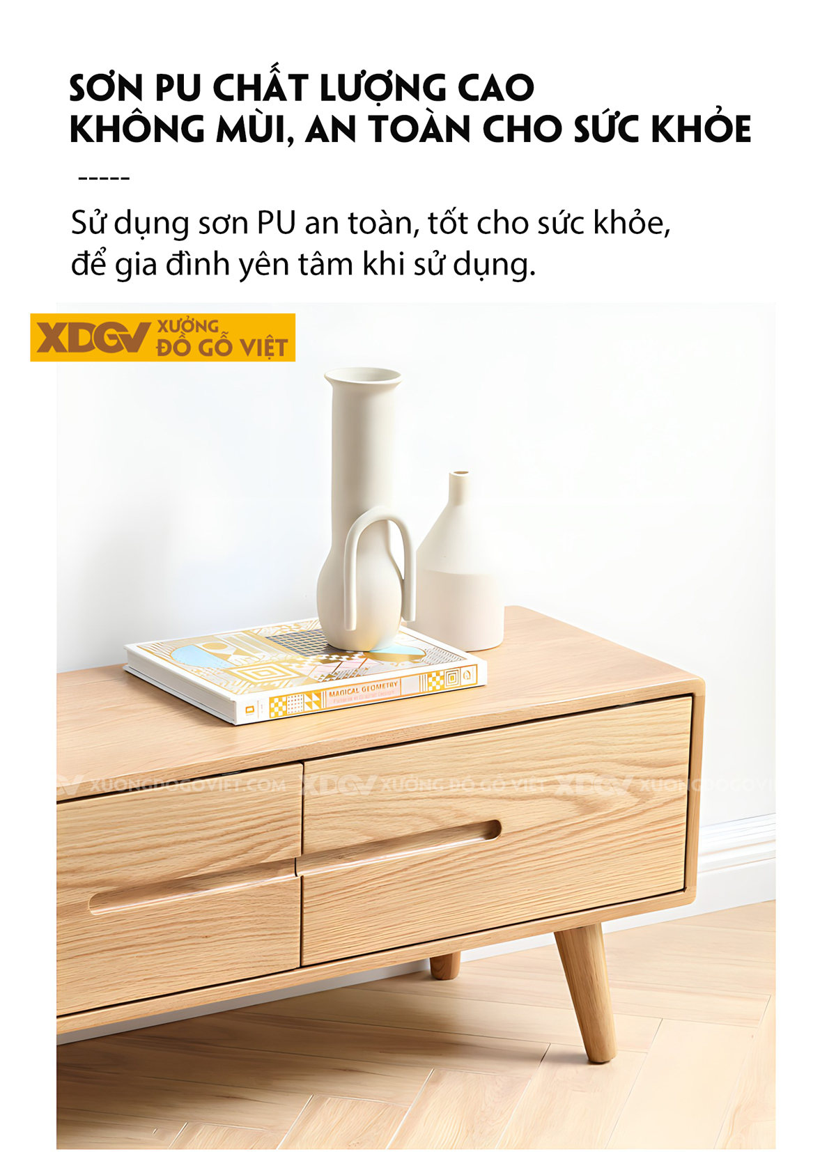 Mẫu Kệ Tivi Sồi Mỹ Hiện Đại Chân Cao Cửa Lùa Bên Linh Hoạt