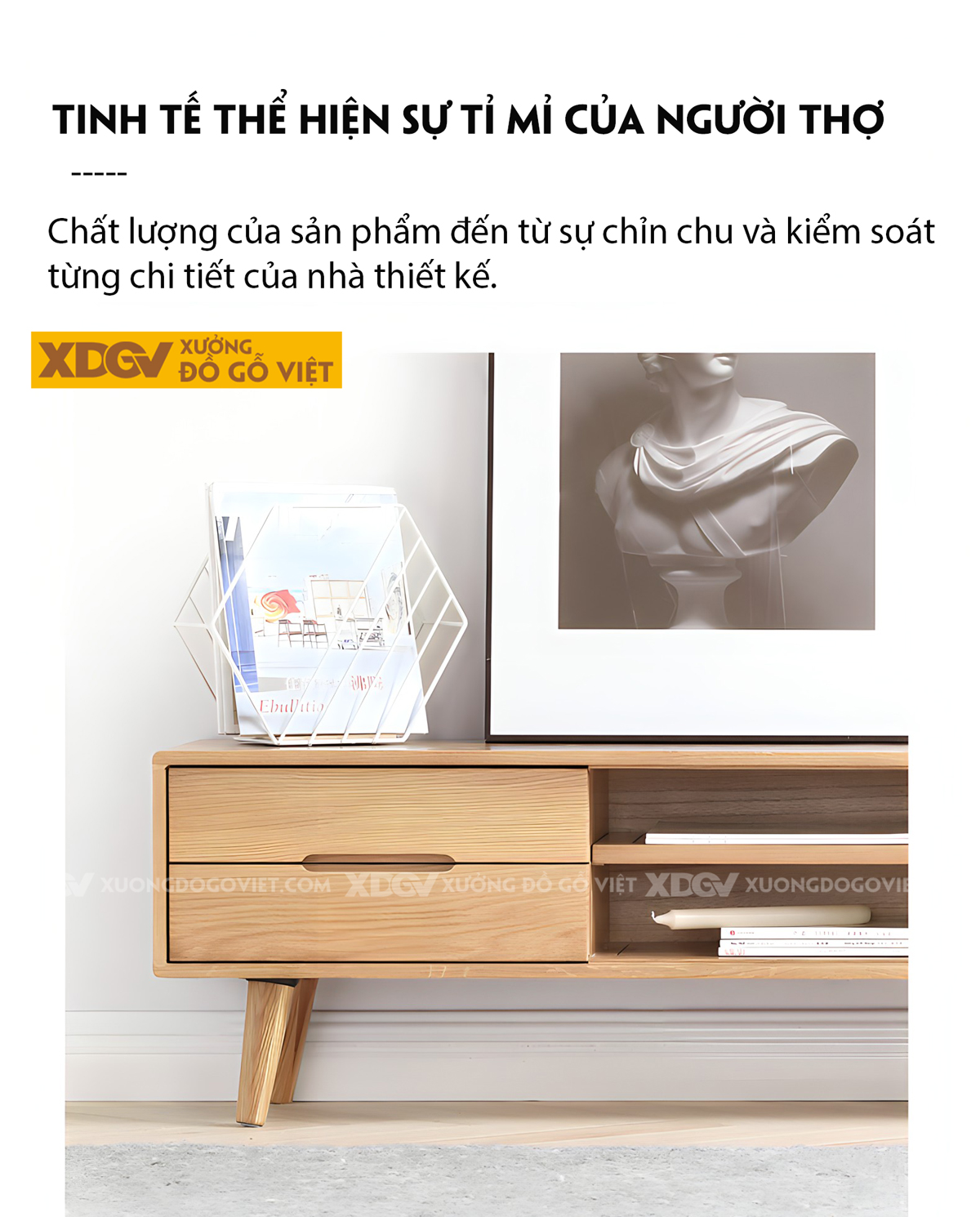 Mẫu Kệ Tivi Sồi Mỹ Hiện Đại Chân Cao Cửa Lùa Bên Linh Hoạt