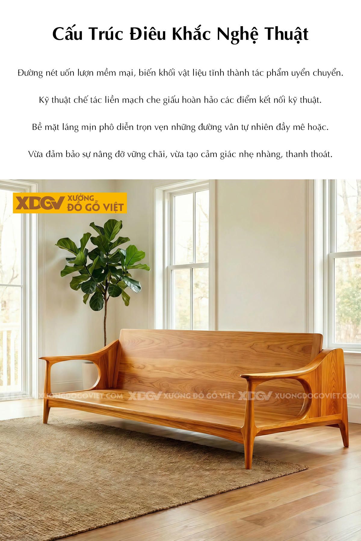 Mẫu Sofa Phòng Khách Gỗ Gõ Đỏ Bắc Âu Tay Lượn Nghệ Thuật