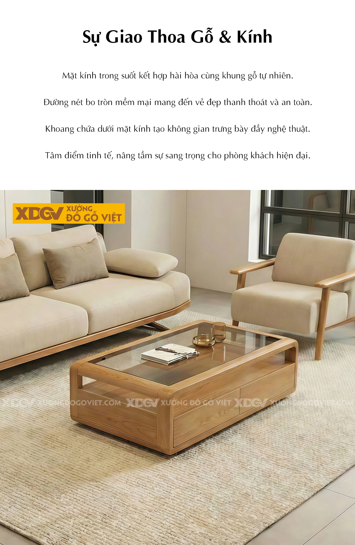 Mẫu Sofa Phòng Khách Gỗ Gõ Đỏ Hệ Khung Uốn Cong Mềm Mại