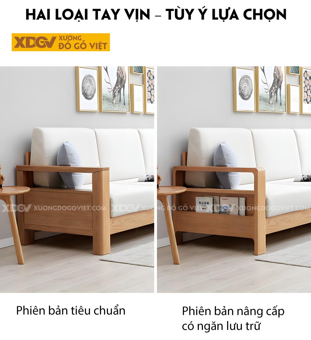 Mẫu Sofa Thư Giản Khung Gỗ Sồi Bọc Nệm Êm Dày Cao Cấp