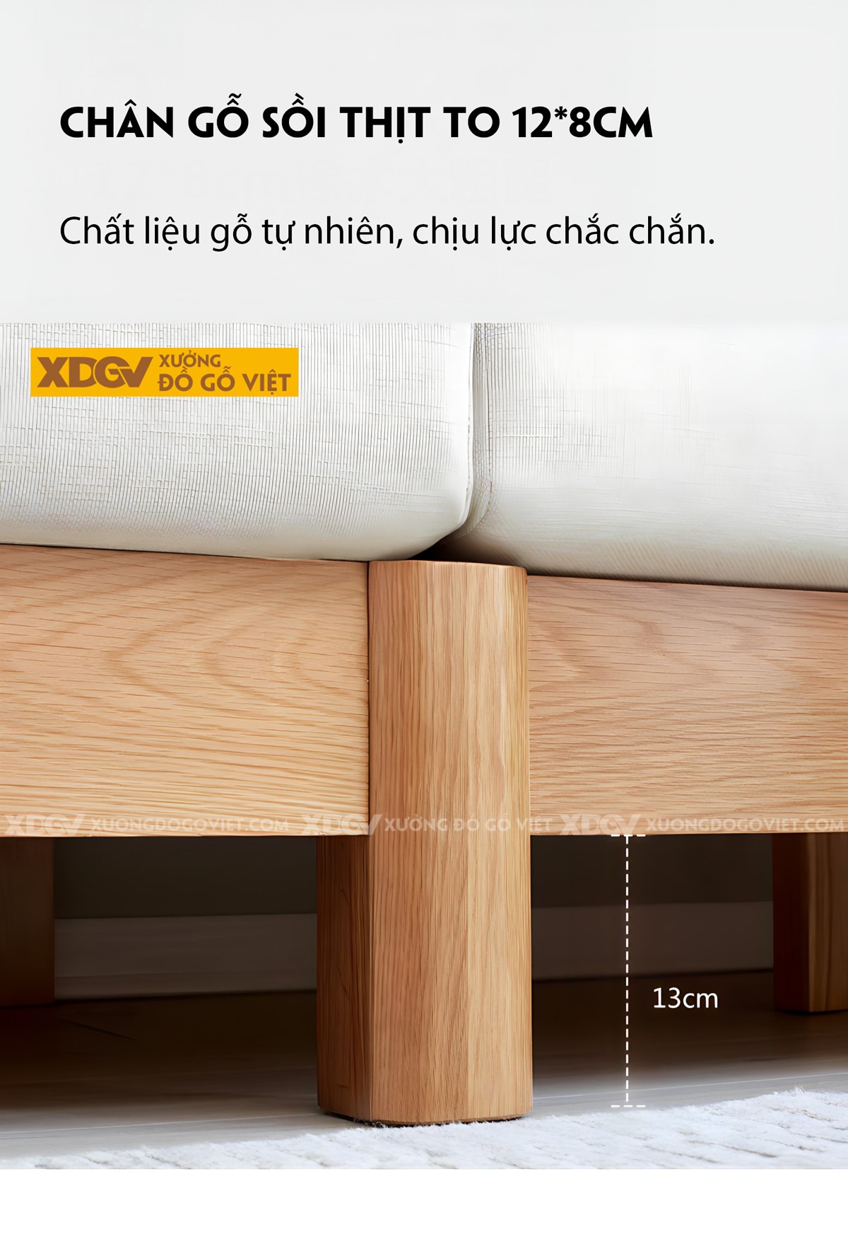 Mẫu Sofa Thư Giản Khung Gỗ Sồi Bọc Nệm Êm Dày Cao Cấp