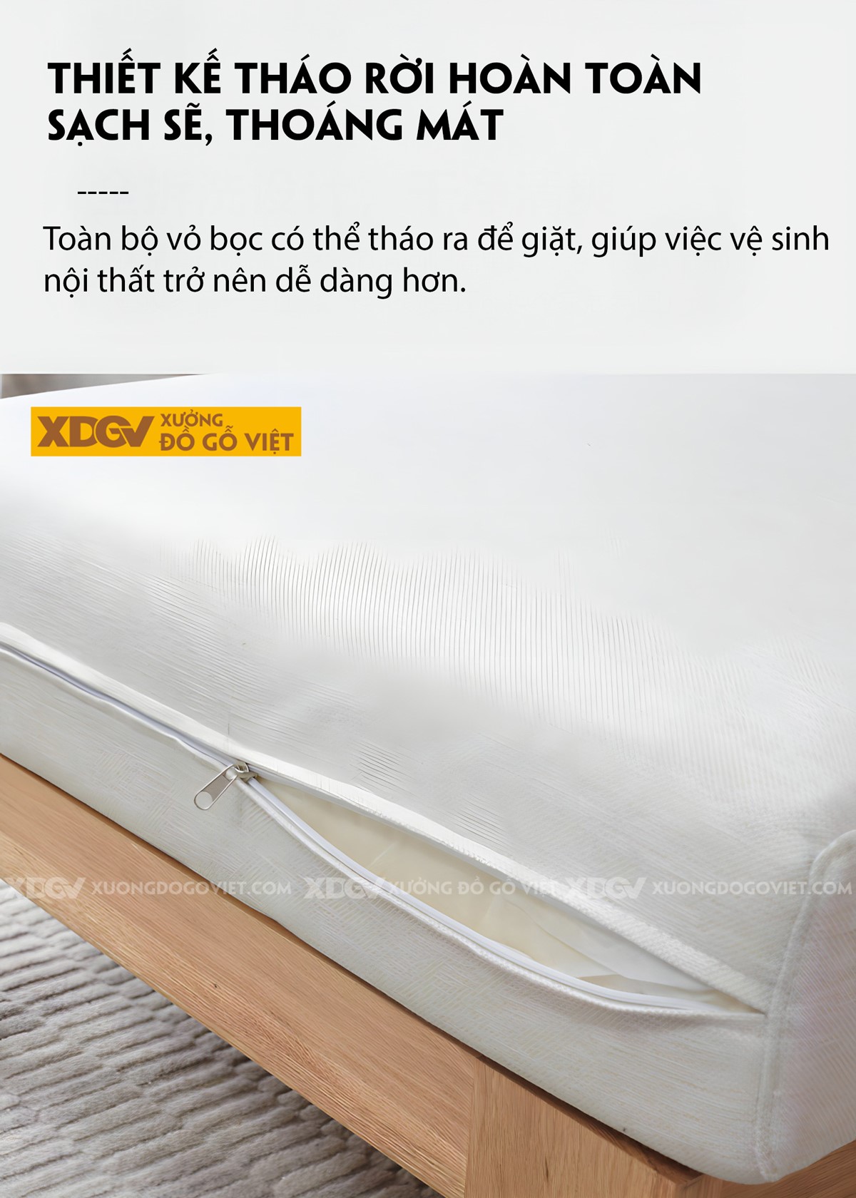 Mẫu Sofa Thư Giản Khung Gỗ Sồi Bọc Nệm Êm Dày Cao Cấp