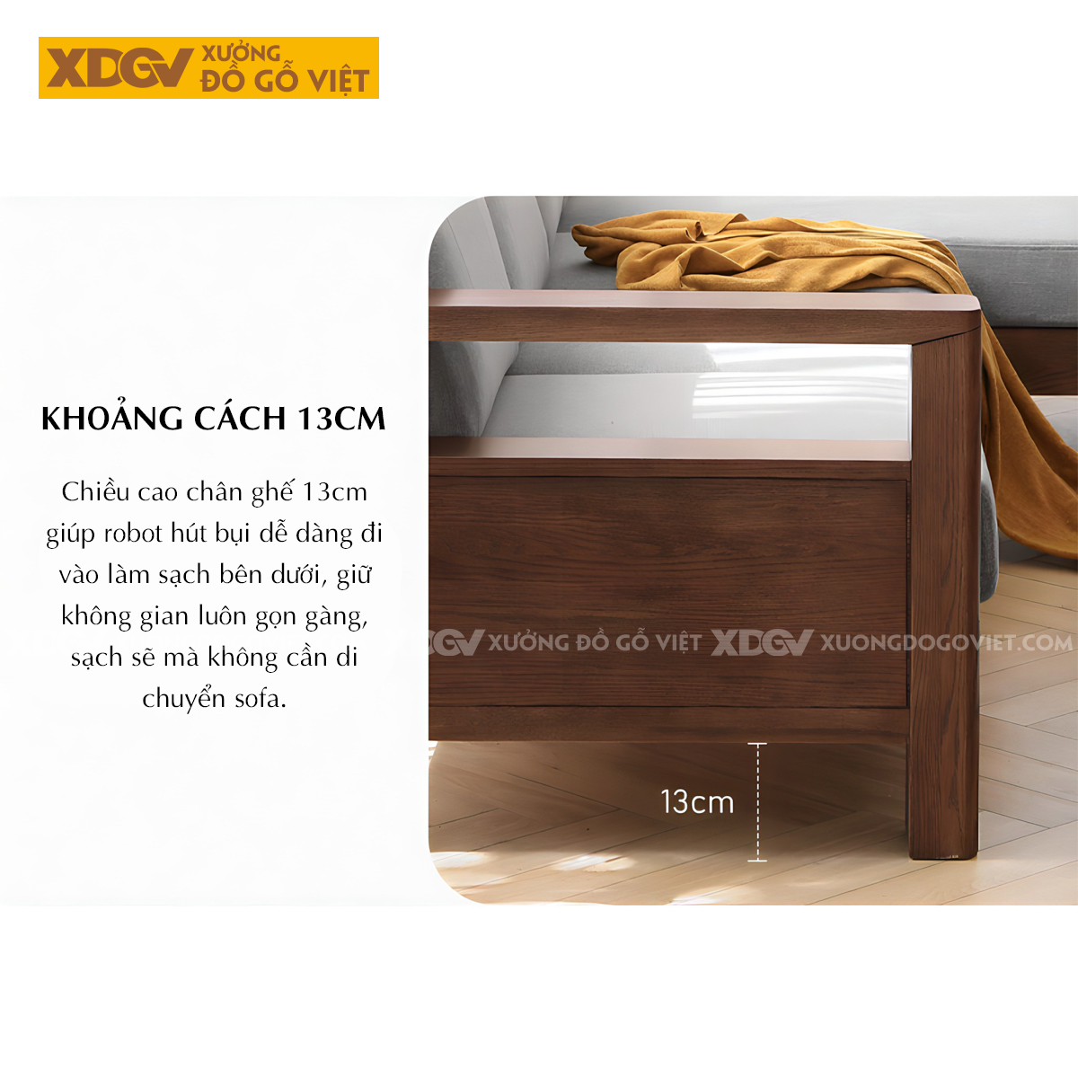 Mẫu Sofa Thư Giản Khung Gỗ Sồi Bọc Nệm Êm Dày Cao Cấp