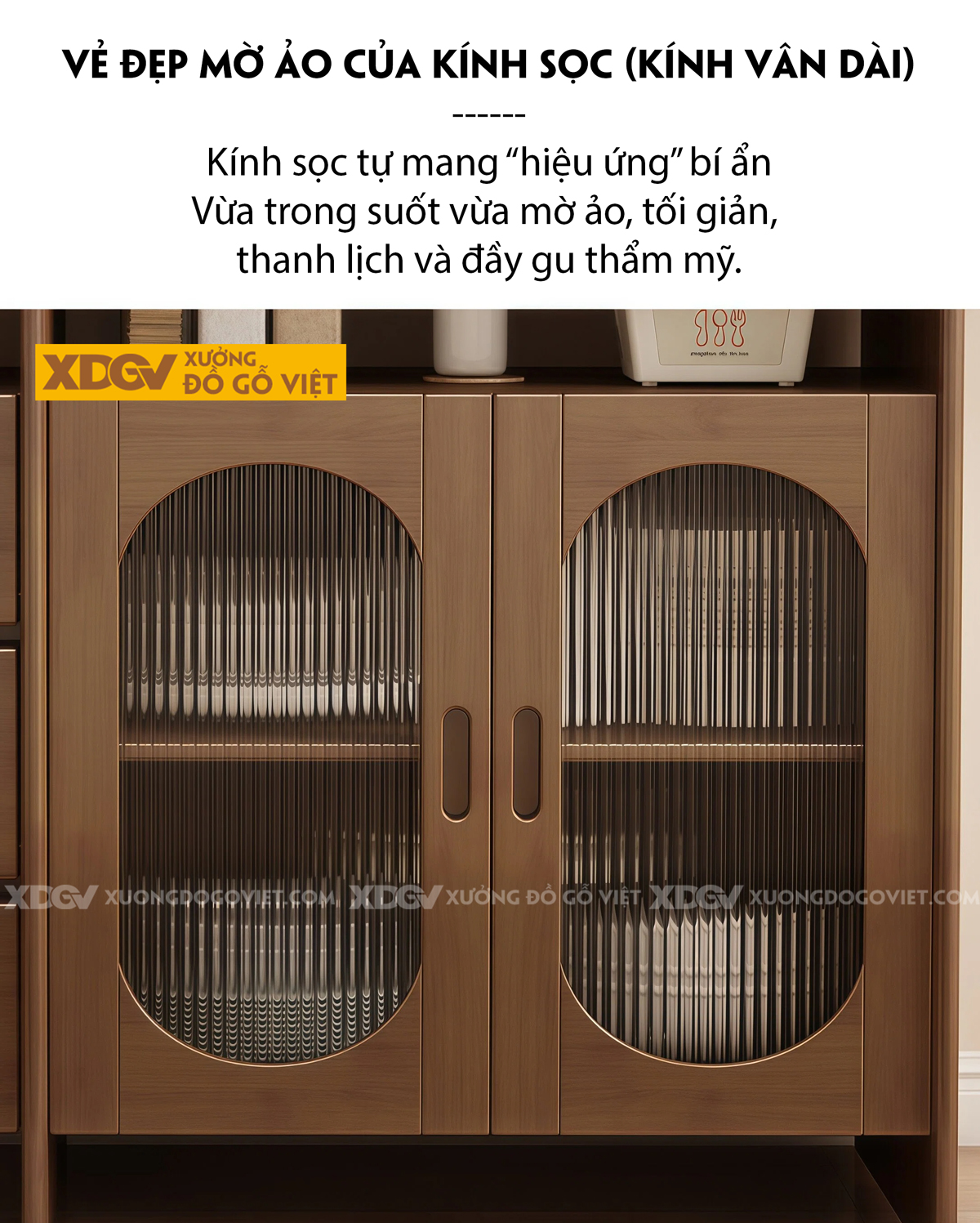 Mẫu Tủ Chén Bát Phòng Bếp Gỗ Cao Su 3 Chân Phân Tầng Lưu Trữ