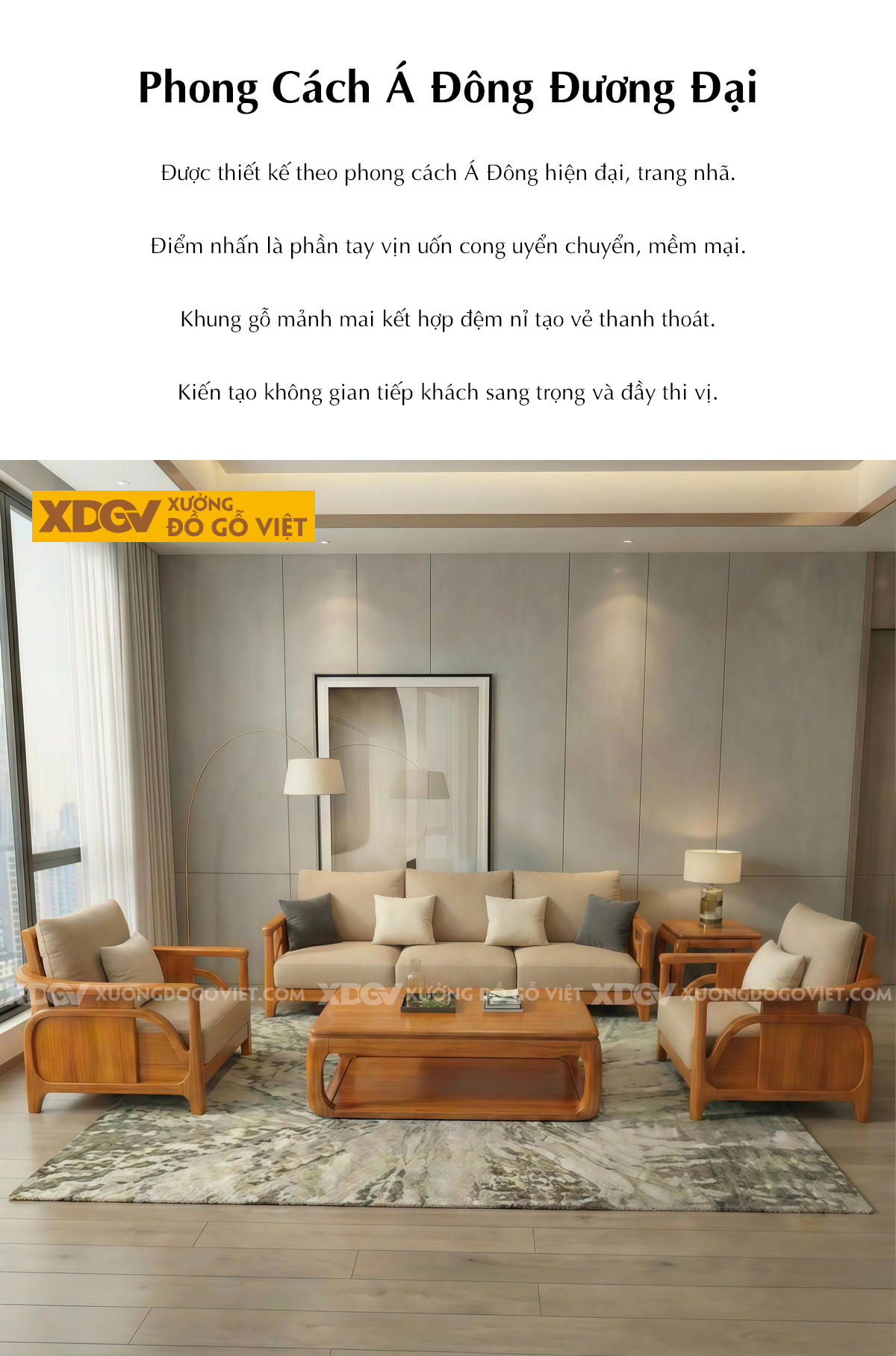Sofa Gỗ Gõ Đỏ Phòng Khách Thiết Kế Tay Uốn Lượn Nghệ Thuật