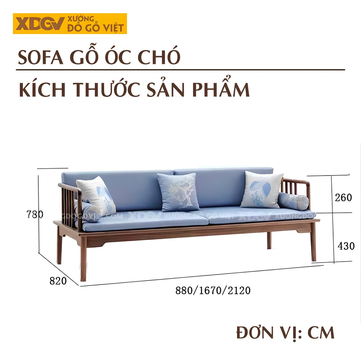 Sofa Gỗ Óc Chó Cao Cấp Thiết Kế Nan Dọc Tân Cổ Điển Á Đông