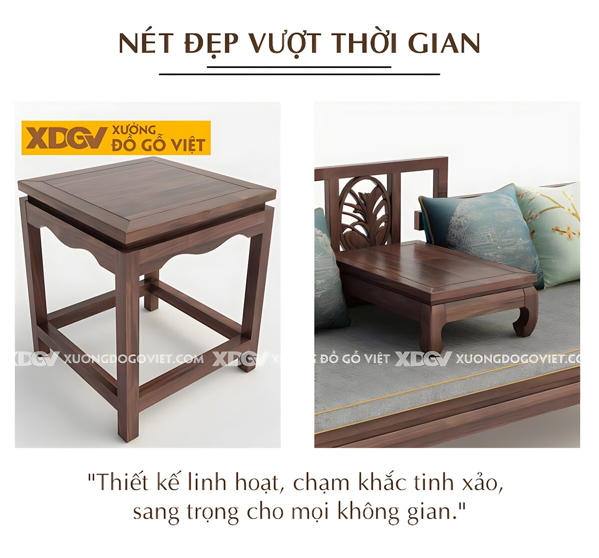 Sofa Gỗ Óc Chó Đẹp Tân Cổ Điển Trung Hoa