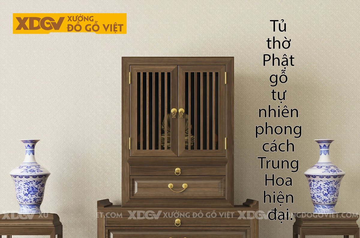 Trọn Bộ Tủ Thờ Tôn Nghiêm Cấu Trúc Kếp Hợp Phân Tầng Độc Đáo