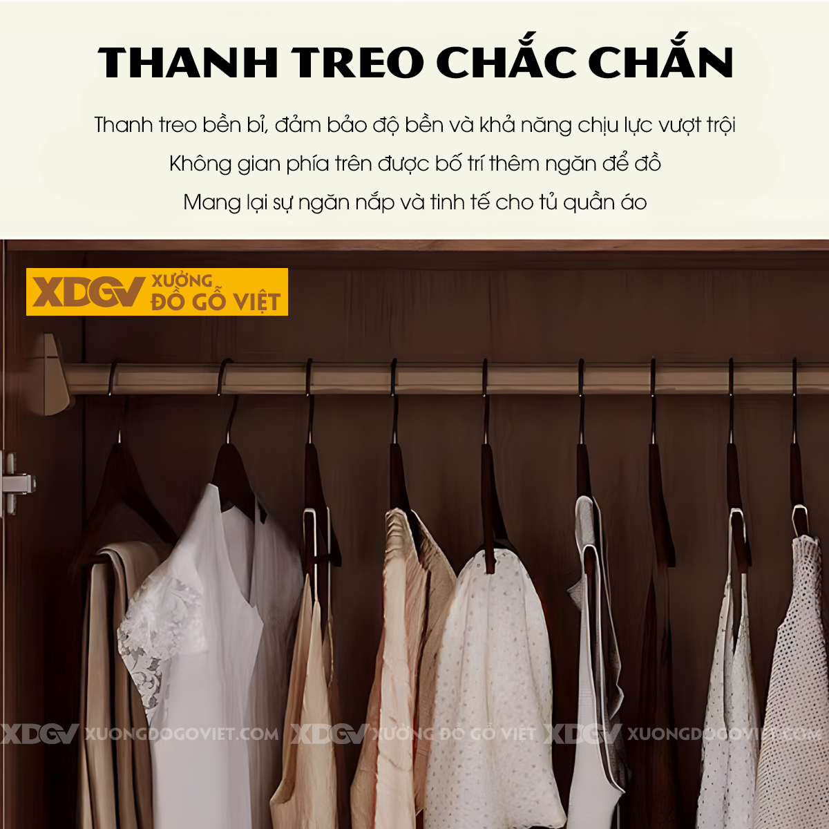 Tủ Áo Gỗ Veneer Sồi Hiện Đại Tối Giản Màu Óc Chó Sang Trọng