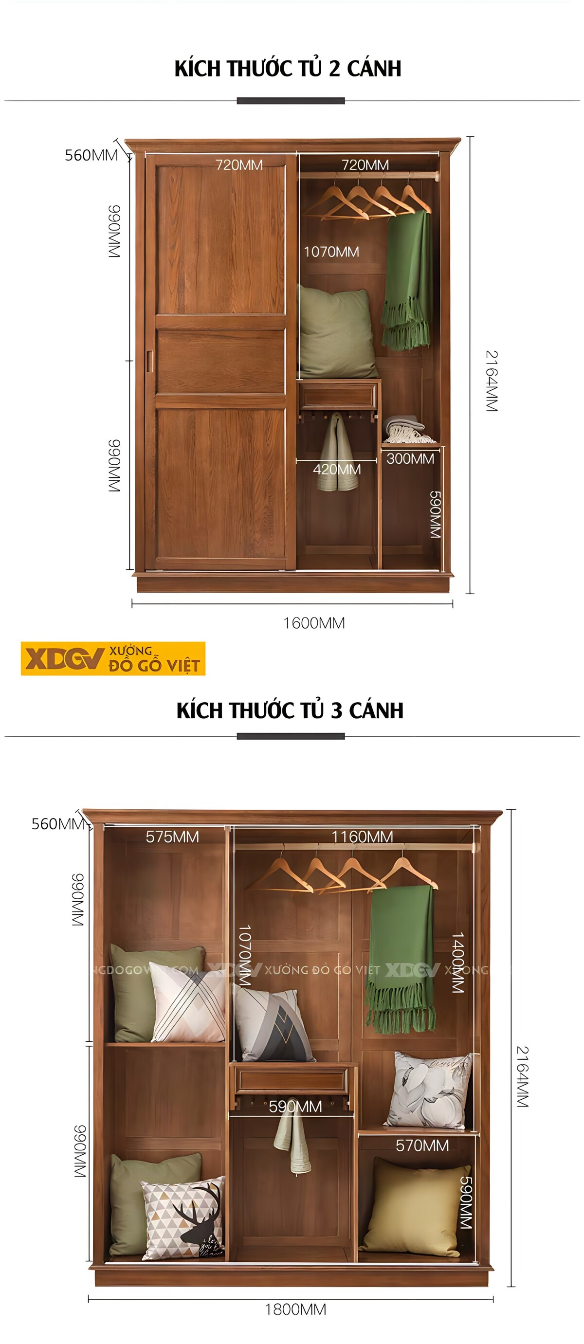 Tủ Áo Óc Chó Tân Cổ Điển Cánh Trượt Khung Pano Sang Trọng