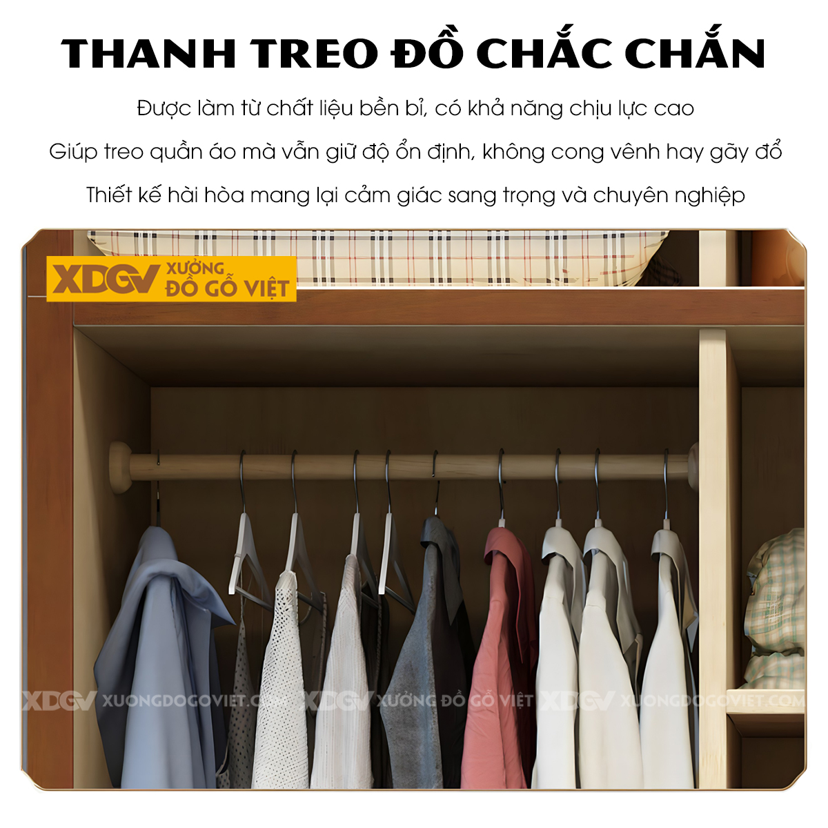 Tủ Áo Quần Gỗ Cao Su 6 Cánh Họa Tiết Hoa Trà My Nghệ Thuật