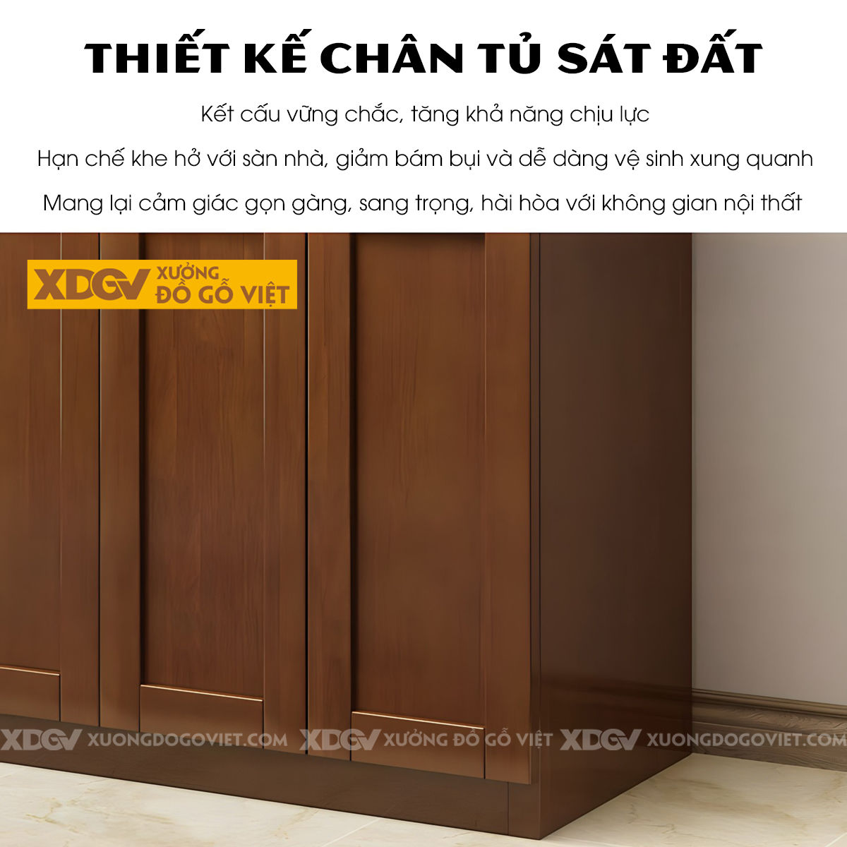 Tủ Áo Quần Gỗ Cao Su 6 Cánh Họa Tiết Hoa Trà My Nghệ Thuật