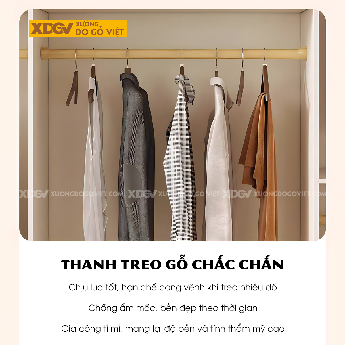 Tủ Áo Quần Gỗ Cao Su Trắng Kết Hợp Bàn Trang Điểm Góc L