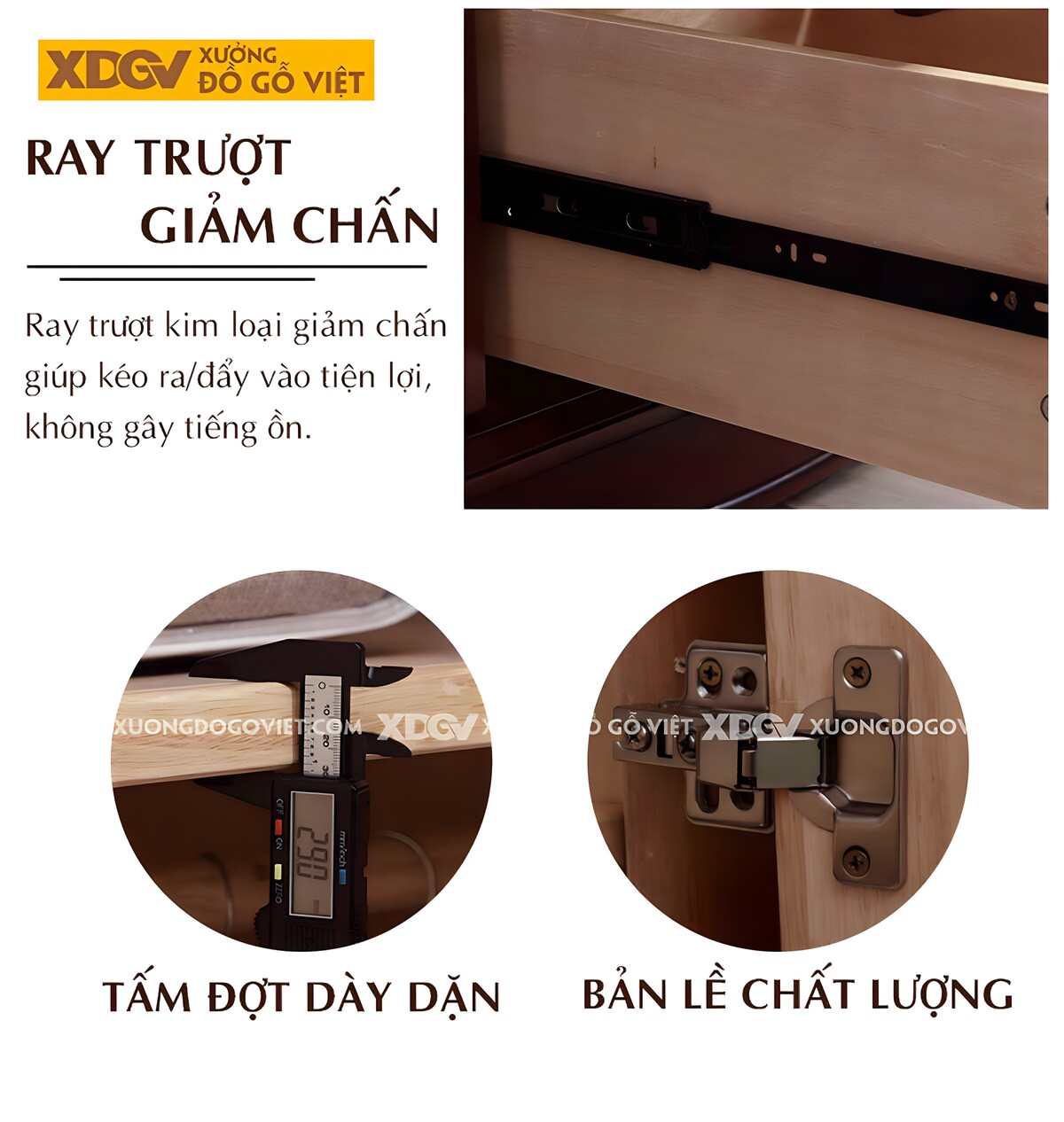 Tủ Áo Veneer Xoan Đào Cổ Điển 5 Cánh Pano Tay Nắm Kim Loại