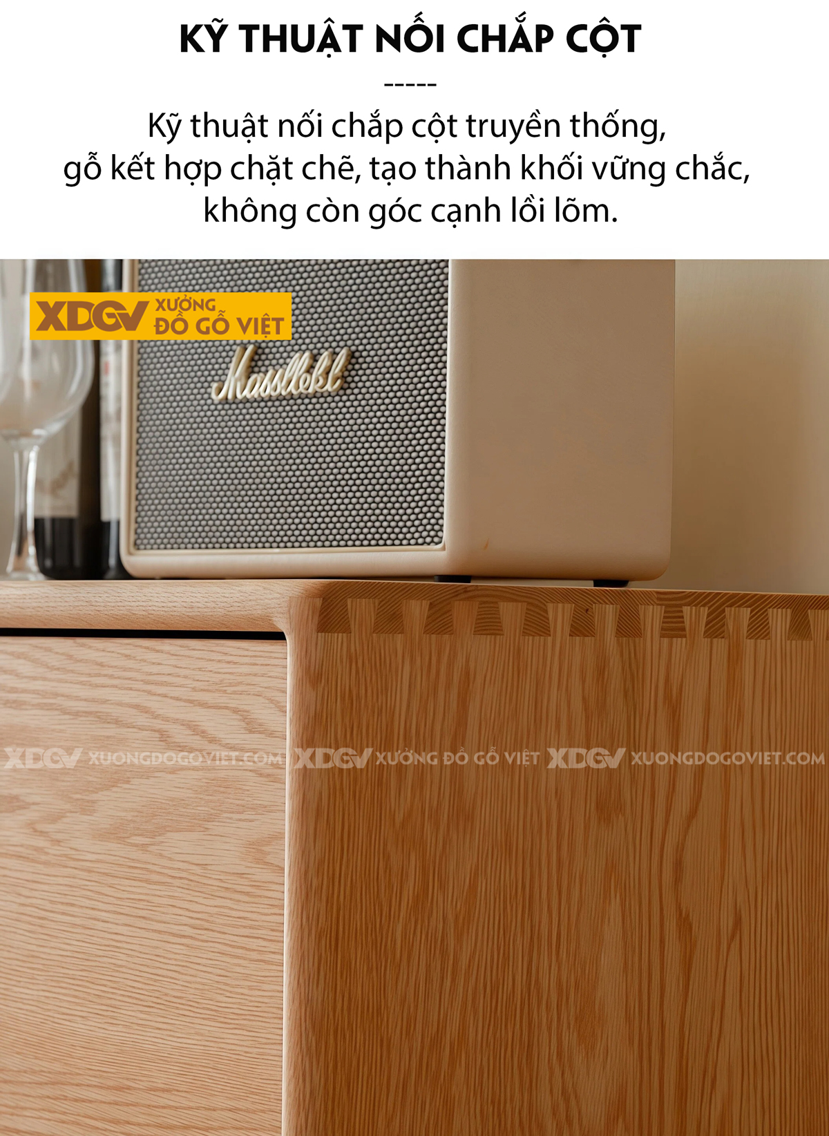 Tủ Để Chén Bát Phòng Bếp Cánh Lùa Phối Kính Sọc Kèm Ngăn Kéo