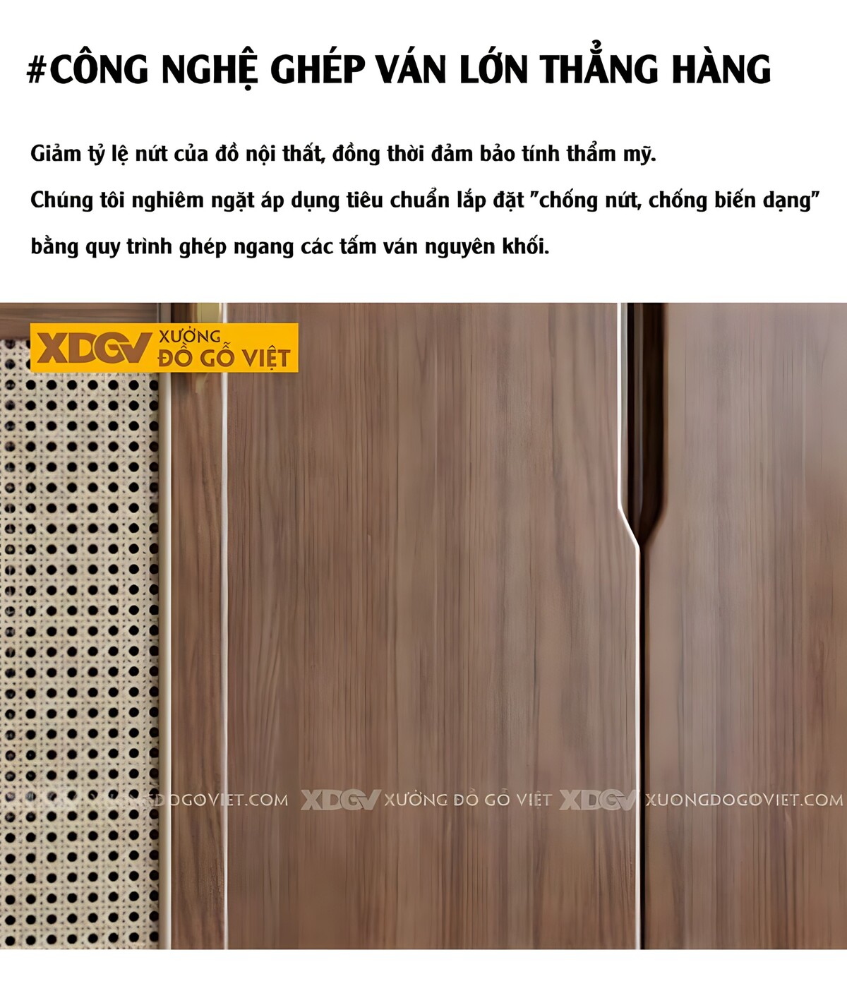 Tủ Đựng Áo Gỗ Óc Chó Chân Cao Cánh Đan Mây Có Tủ Trên Kệ Bên