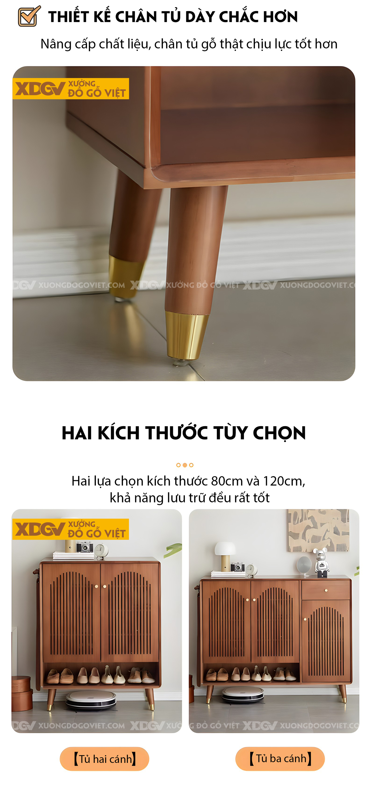 Tủ Giày Dép Gỗ Sồi Mỹ Cánh Nan Dọc Cong Vòm Chân Cao