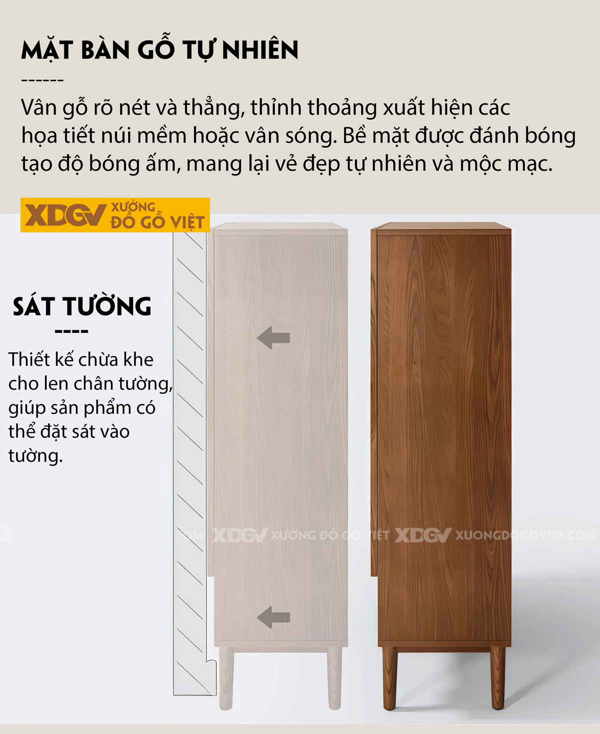 Tủ Giày Gỗ Sồi Dáng Vuông Thiết Kế Cánh Nan Siêu Thoáng Khí