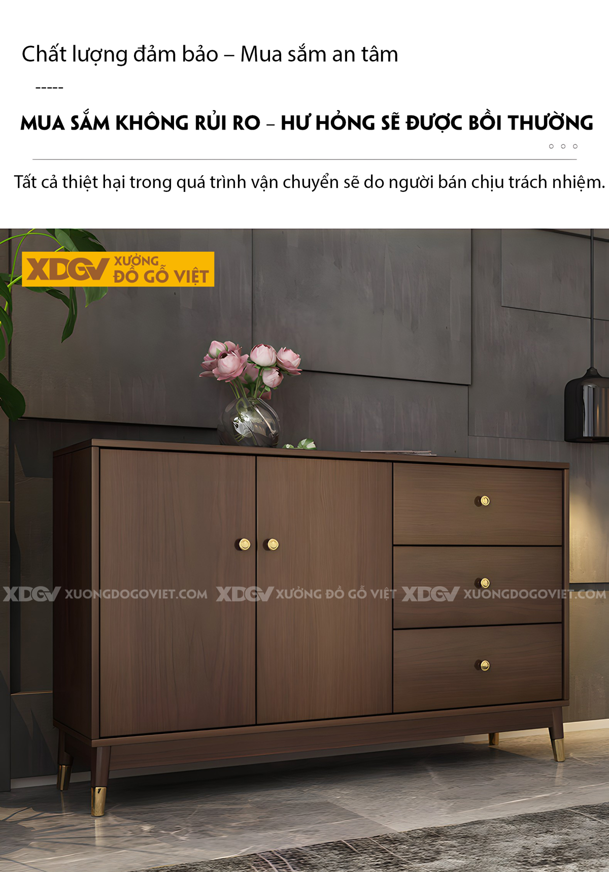 Tủ Giày MDF Mặt Phẳng Tay Nắm Và Chân Bọc Kim Loại Vàng