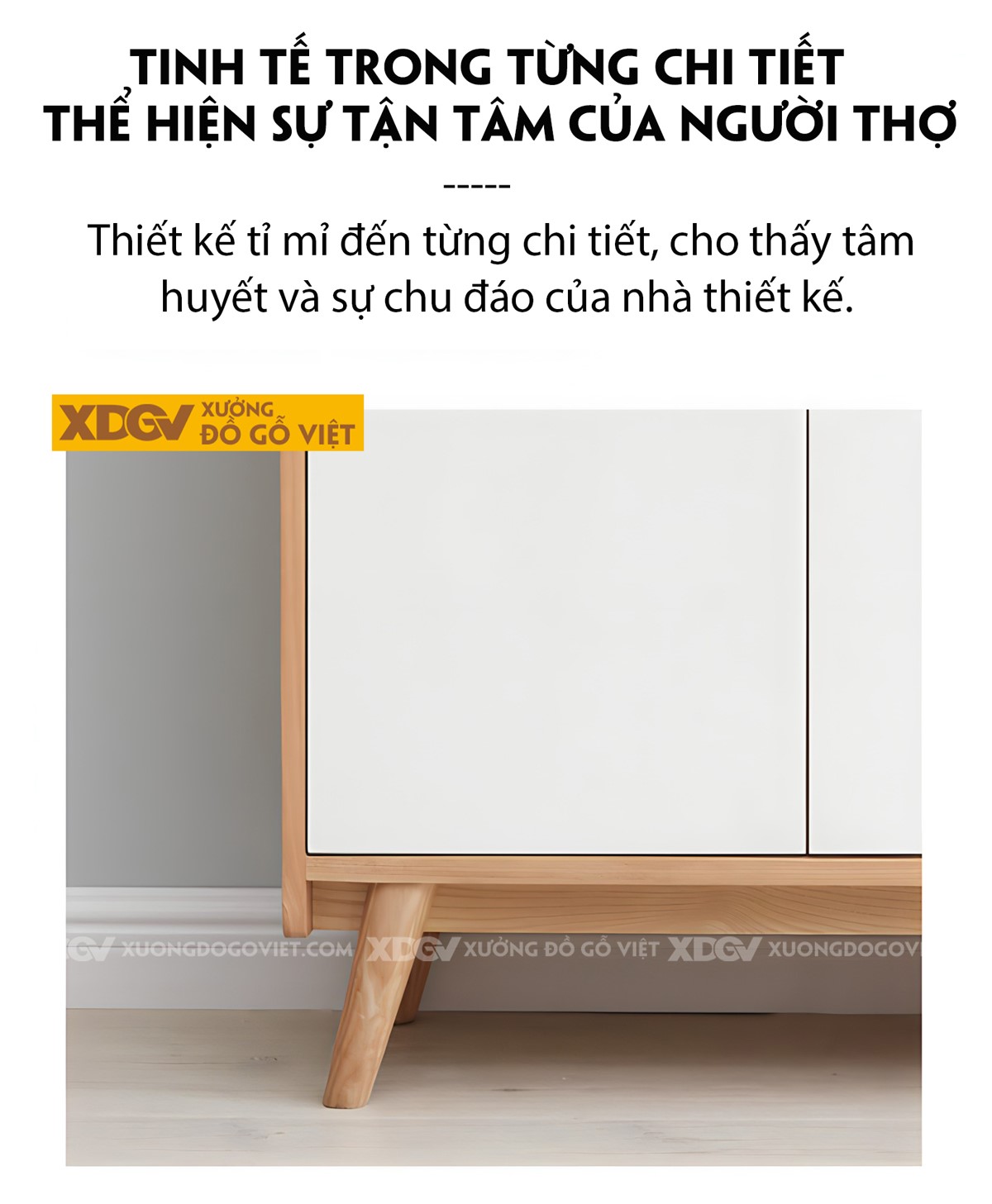 Tủ Gỗ Sồi Tự Nhiên Đựng Giày Dép Cánh Sơn Trắng Hiện Đại