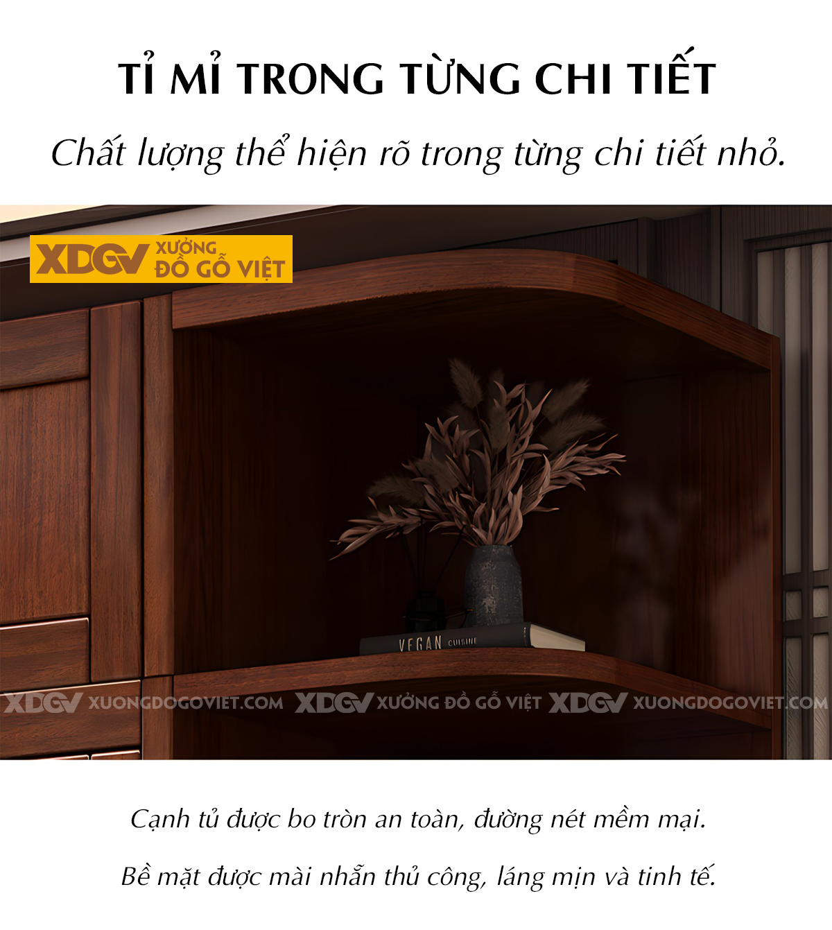 Tủ Quần Áo Căm Xe 6 Cánh Khung Pano Kẻ Rãnh Ngang Tay Nổi