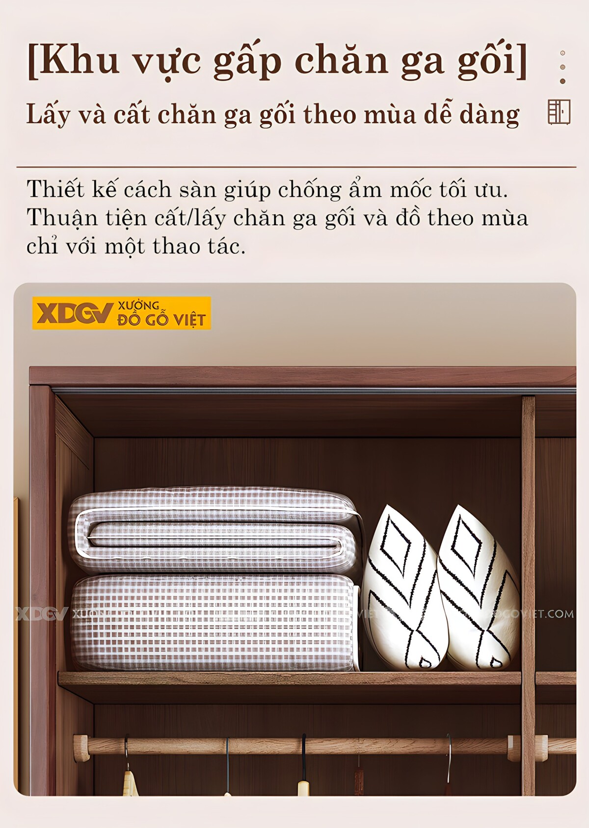 Tủ Quần Áo Gỗ Veneer Óc Chó 2 Cánh Lùa Bản Lớn Phẳng Đẹp