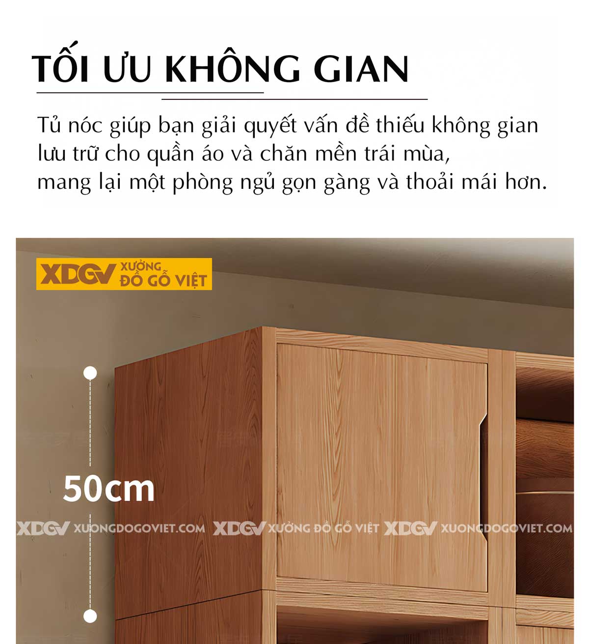 Tủ Quần Áo Gỗ Veneer Sồi Cửa Lùa 4 Buồng Tay Nắm Âm Đẹp