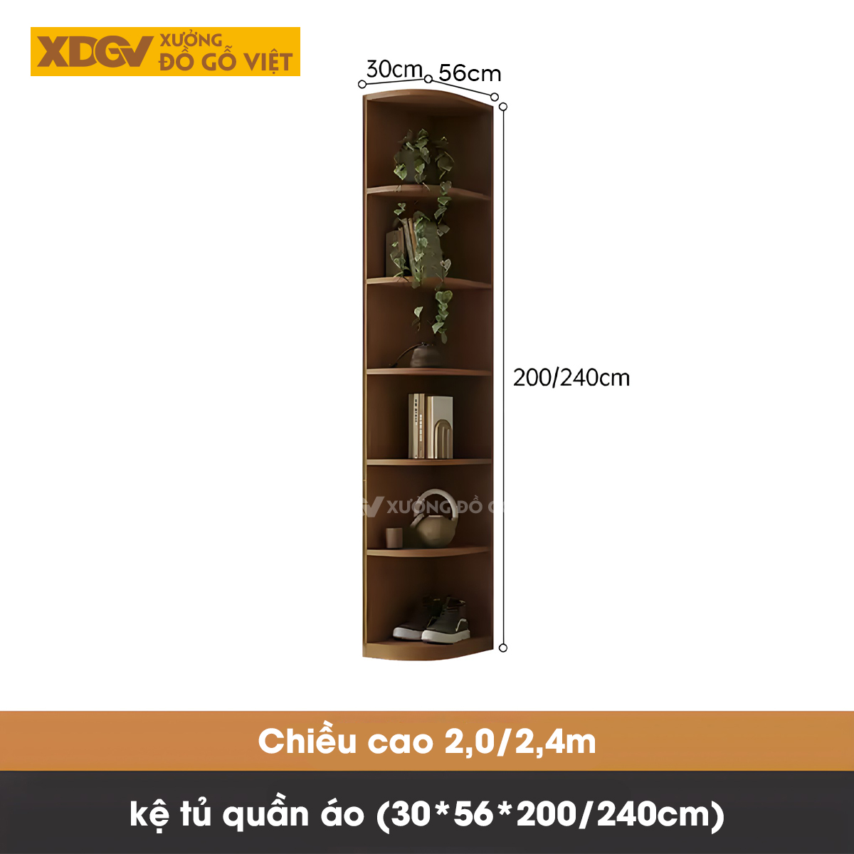 Tủ Quần Áo Gỗ Veneer Sồi Kết Hợp Bàn Trang Điểm Đa Năng