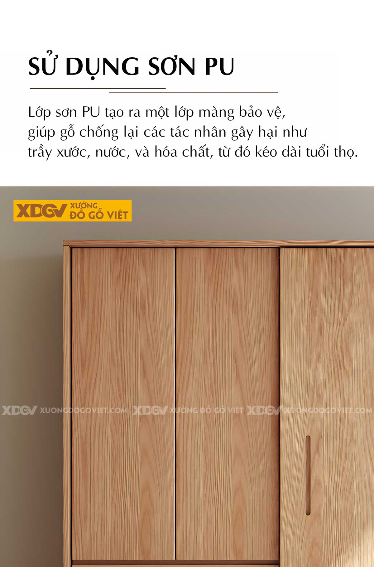 Tủ Quần Áo Gỗ Veneer Sồi Kết Hợp Cửa Lùa & Cửa Mở Linh Hoạt
