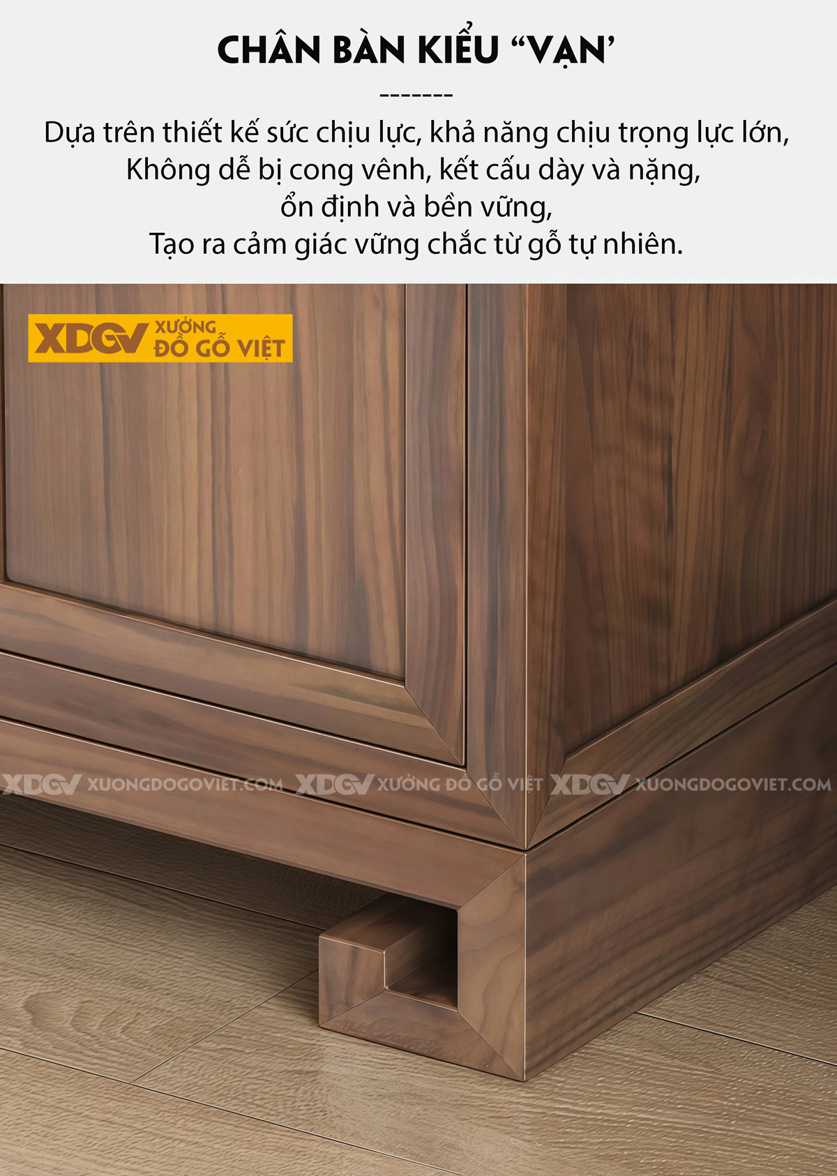 Tủ Thờ Phòng Thờ Gỗ Óc Chó Cánh Nan Chân Cuộn Phối Ngăn Kéo