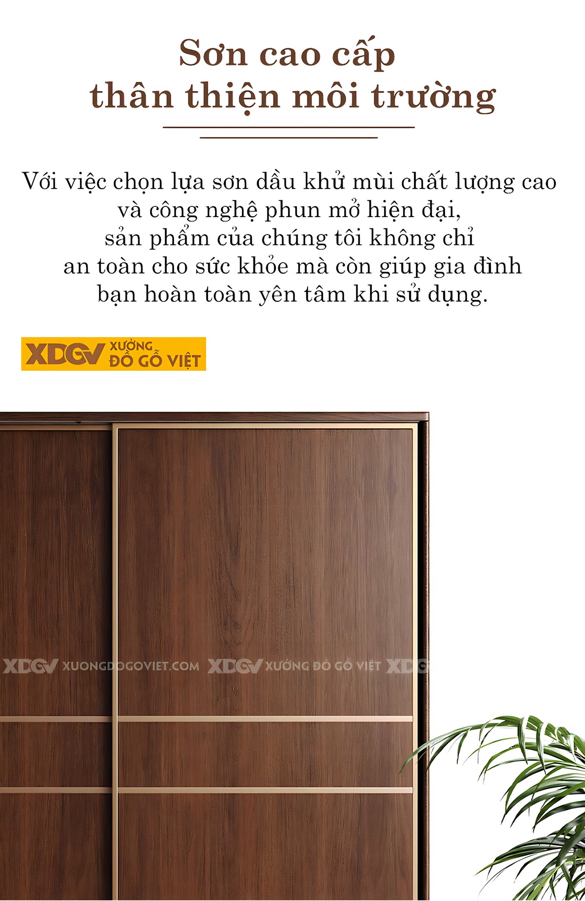 Tủ Treo Quần Áo Gỗ Óc Chó Đẹp 2 Cánh Trượt Lớn Bọc Viền