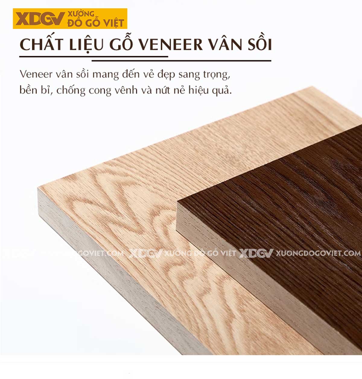 Tủ Treo Quần Áo Gỗ Veneer Sồi Hiện Đại Cửa Lùa Tay Âm Dưới
