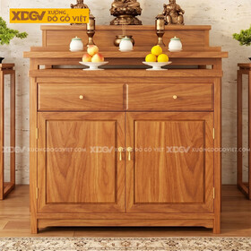 Án Gian Thờ Hiện Đại Tích Hợp Tủ Gỗ Gõ Đỏ Cấu Trúc Phân...
