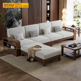 Bàn Ghế Óc Chó Tay Bo Lưng Nan Thưa Hiện Đại Mới Đẹp