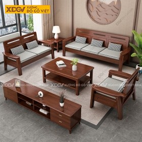 Sofa Gỗ Căm Xe Kiểu Đối Phong Cách Thiết Kế Hiện Đại
