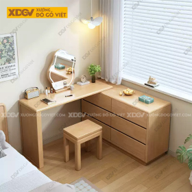 Bàn Trang Điểm Gỗ Veneer Sồi X7577
