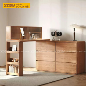 Bàn Trang Điểm Phòng Ngủ Gỗ Sồi Cơ Chế Mở Rộng Siêu Lưu...