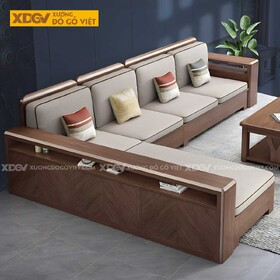 Bộ Bàn Ghế Sofa Sồi Thịt Góc L Hiện Đại Đa Dạng Kiểu Dáng