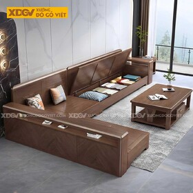 Bộ Bàn Ghế Sofa Sồi Thịt Góc L Hiện Đại Đa Dạng Kiểu Dáng