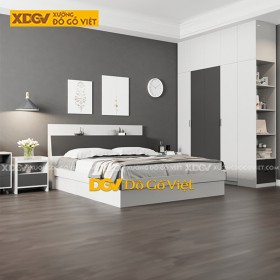 Bộ Giường Tủ Gỗ MDF Công Nghiệp X6827
