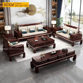Bộ Sofa Căm Xe Phòng Khách Á Đông Chân Quỳ Sang Trọng