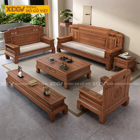 Bộ Sofa Gỗ Lim Phòng Khách Cổ Điển Á Đông Chạm Khắc Tinh Tế