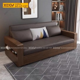 Ghế Giường Màu Óc Chó Chất Liệu Veneer Sồi